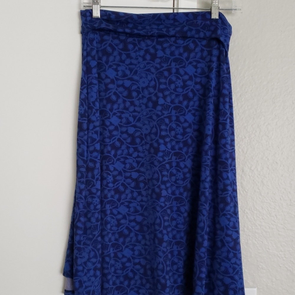 Navy and royal blue Azure Skirt